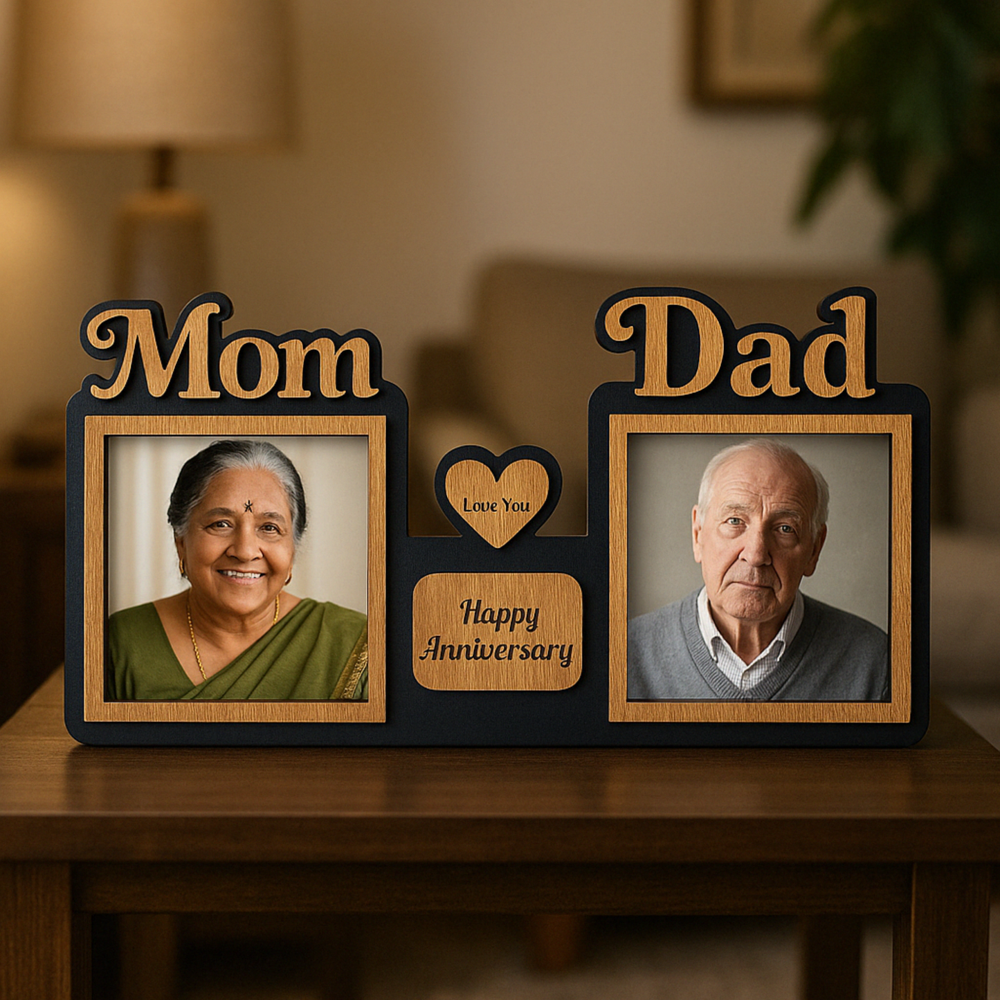 Customized "Mom & Dad" Anniversary Photo Frame – A Timeless Gift of Love