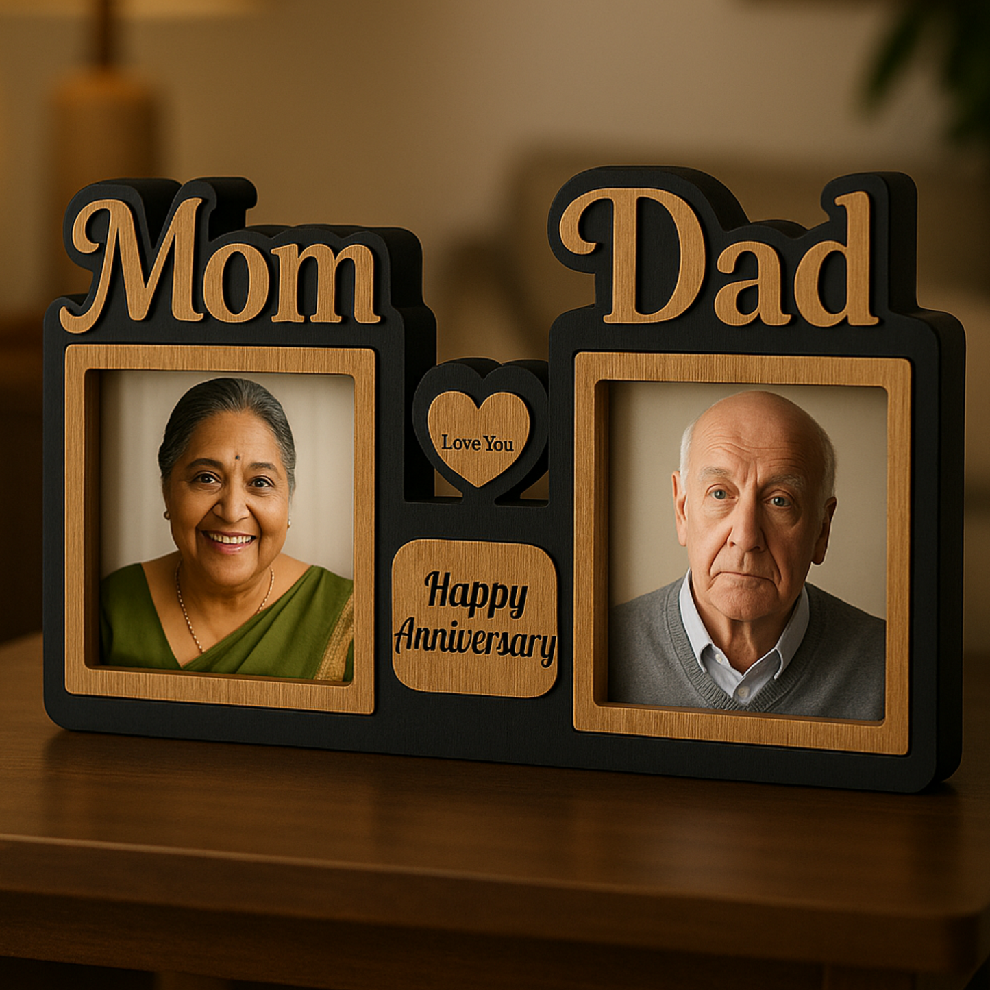 Customized "Mom & Dad" Anniversary Photo Frame – A Timeless Gift of Love